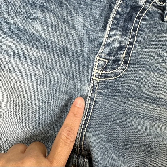 Miss Me Women’s Hailey Skinny Jeans Low Rise Embellished in Medium Wash 29 - Picture 14 of 16